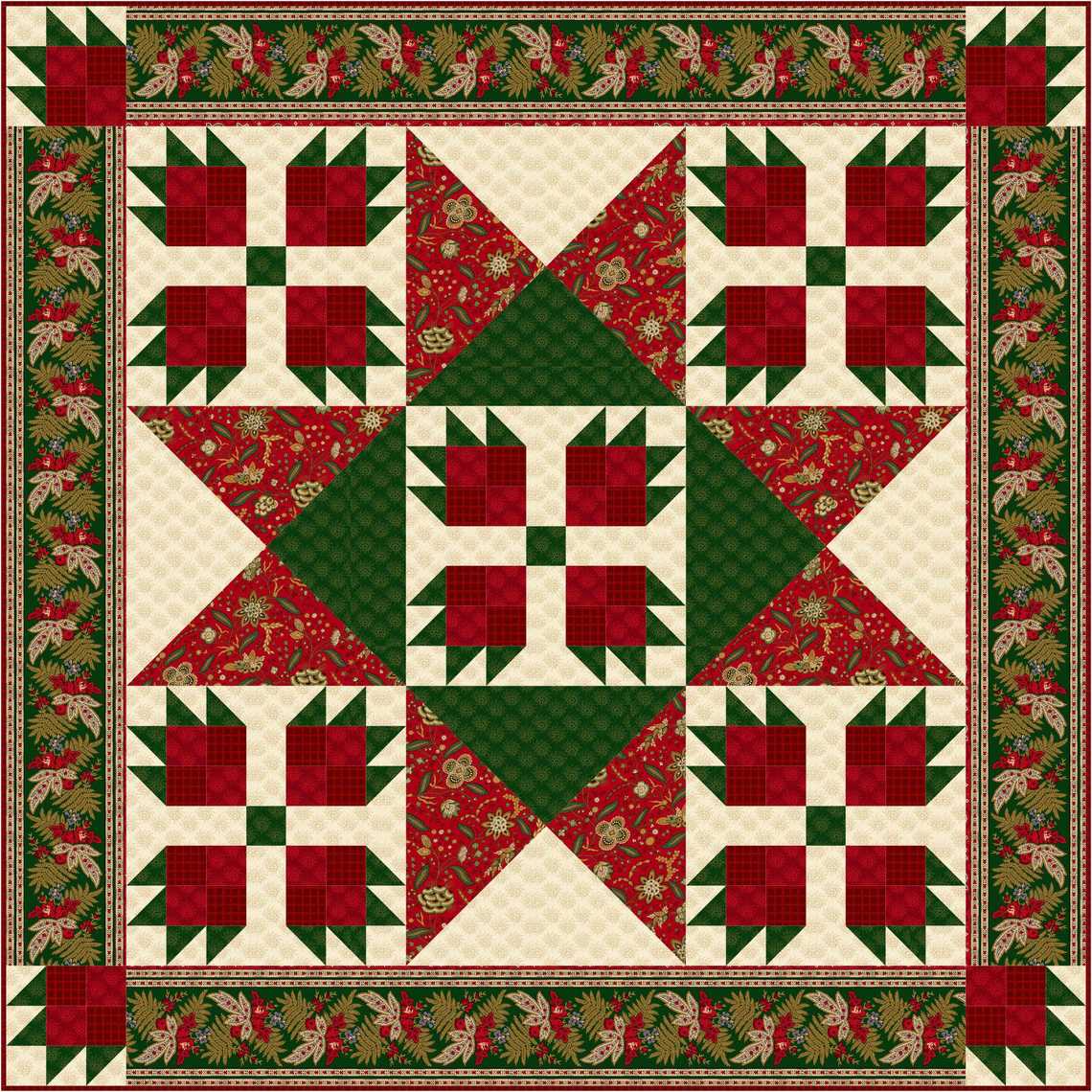 Quilt Patterns: #108 Christmas Paws pattern
